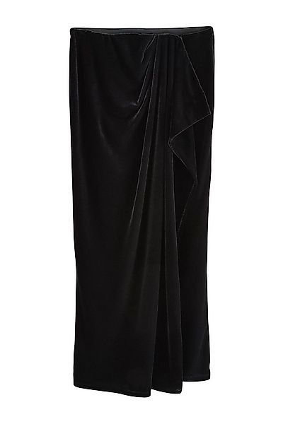 Next Midirock Samt-Midirock mit Drapierung (1-tlg) günstig online kaufen