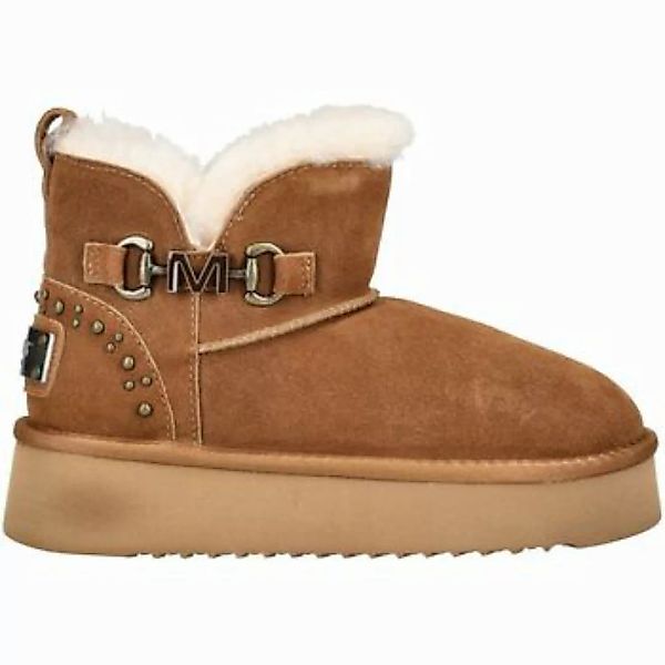 Mustang Shoes Plateaustiefelette "Mustang Shoes Stiefelette Veloursleder" günstig online kaufen