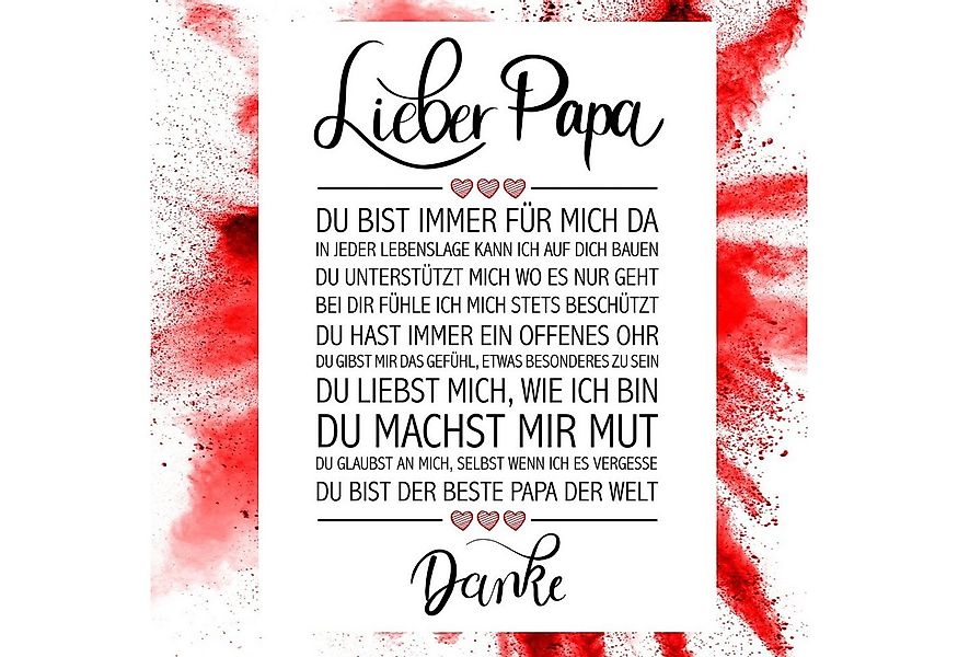 Close Up Poster Lieber Papa Kunstdruck 30 x 40 cm günstig online kaufen