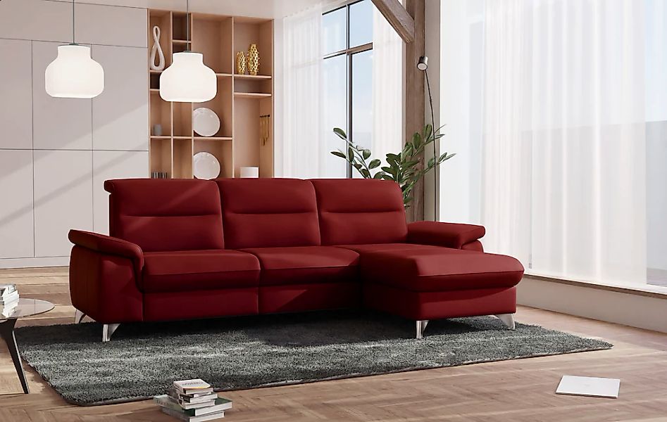 sit&more Ecksofa "Astoria L-Form" wahlweise mit motorischer Relaxfunktion günstig online kaufen