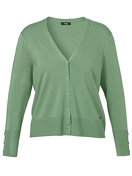 FRAPP Strickjacke mit breiten Rippbündchen günstig online kaufen