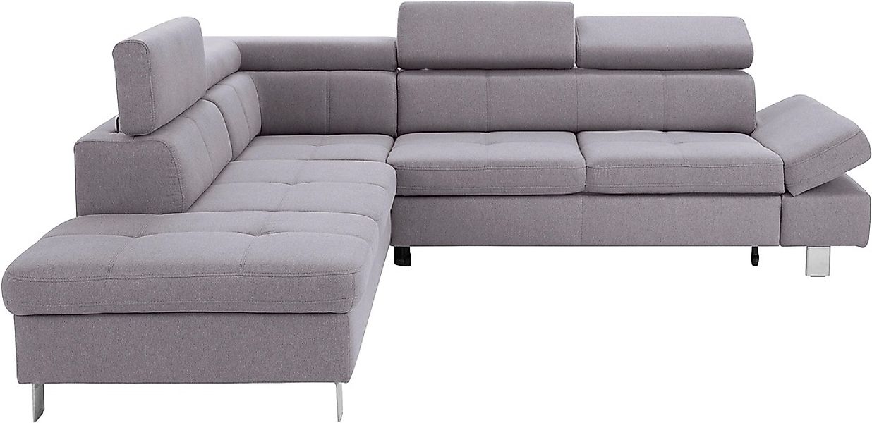 exxpo - sofa fashion Ecksofa »Fiji, L-Form«, mit Kopf- bzw. Rückenverstellu günstig online kaufen
