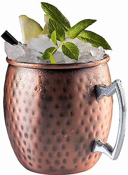 APS Becher "Moscow Mule" 500 ml, Becher-Set im Antik-Kupfer Look, 4-teilig günstig online kaufen