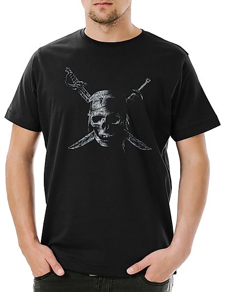 Urban Backwoods Print-Shirt Pirate Skull Herren günstig online kaufen