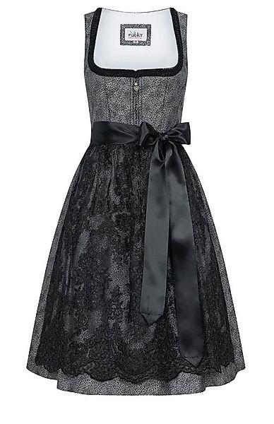 Nübler Trachtenkleid Midi Dirndl Leo in Silber von Nübler günstig online kaufen