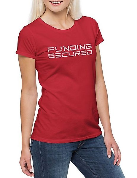 Urban Backwoods Print-Shirt Funding Secured Damen T-Shirt Elon Banker Trade günstig online kaufen