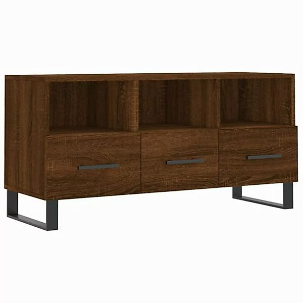 furnicato TV-Schrank Braun Eichen-Optik 102x36x50 cm Holzwerkstoff (1-St) günstig online kaufen