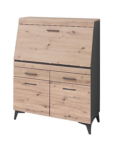 freiraum Sekretär Secret (BxHxT: 98x124x42 cm), aus MDF in graphit / Artisa günstig online kaufen