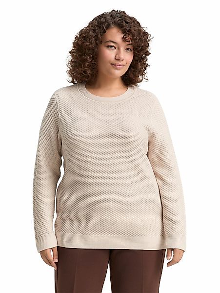 TOM TAILOR PLUS Strickpullover mit Struktur-Muster günstig online kaufen