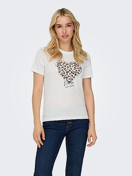 ONLY Kurzarmshirt ONLTANYA LIFE REG S/S LEO PRINT TOP JRS günstig online kaufen