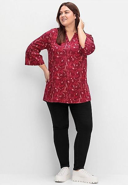 Sheego Klassische Bluse Tunika 3/4-Arm günstig online kaufen
