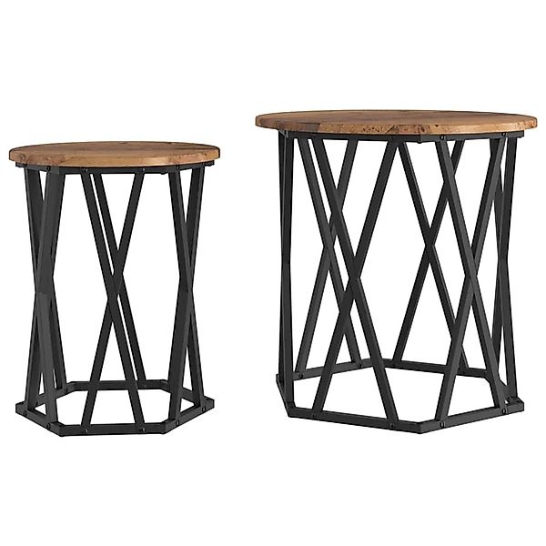 vidaXL Couchtisch 2 Stk Altholz 50 x 50 x 50 cm 868265 günstig online kaufen