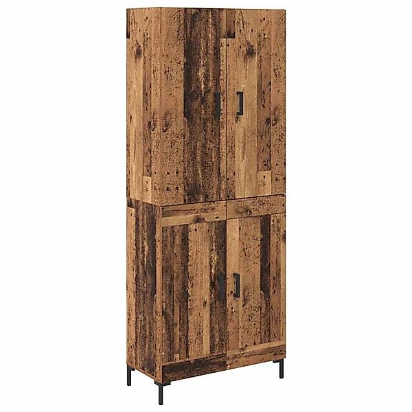vidaXL Highboard Wandmontiert Altholz 69,5 x 34 x 180 cm Holzwerkstoff 3415 günstig online kaufen