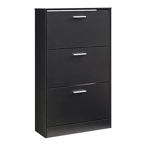 en.casa Schuhschrank »Sykkylven« Schuhkipper mit 3 Klappen 103 x 60 x 24 cm günstig online kaufen