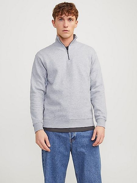 Jack & Jones Sweatshirt JJEBRADLEY SWEAT HALF ZIP NOOS mit Troyer Kragen günstig online kaufen