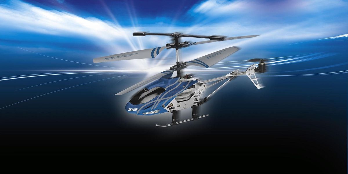 Spielzeug-hubschrauber Sky Fun 2,4 Ghz 18,5 Cm Grau günstig online kaufen
