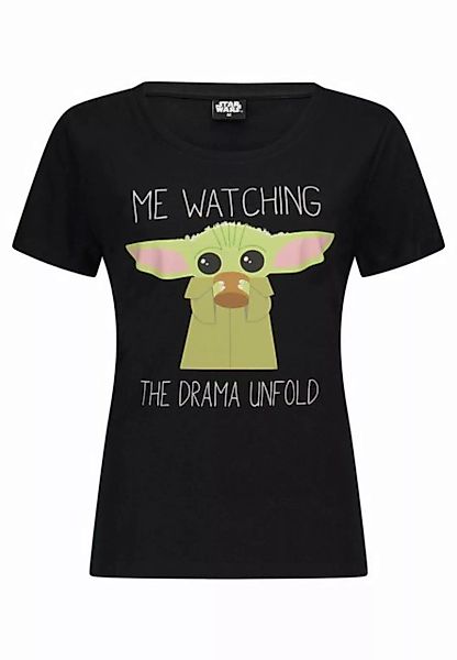 Star Wars T-Shirt Yoda T-Shirt Damen Oberteil kurzarm Shirt günstig online kaufen
