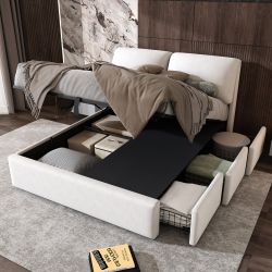 SOFTWEARY Stauraumbett mit Lattenrost, Bettkasten und günstig online kaufen