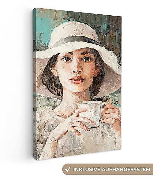 OneMillionCanvasses® Leinwandbild Kunstdrucke - Frau - günstig online kaufen