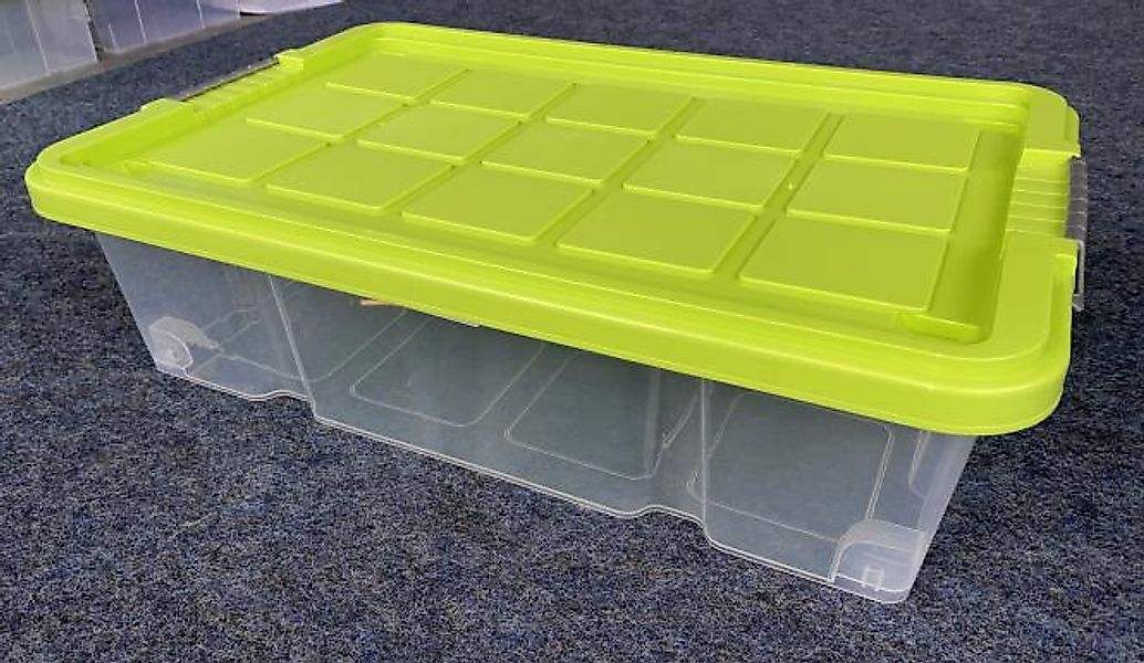 Aufbewahrungsbox mit Deckel auf Rollen 1 Stück unsortiert ca. 28 Liter ca. günstig online kaufen