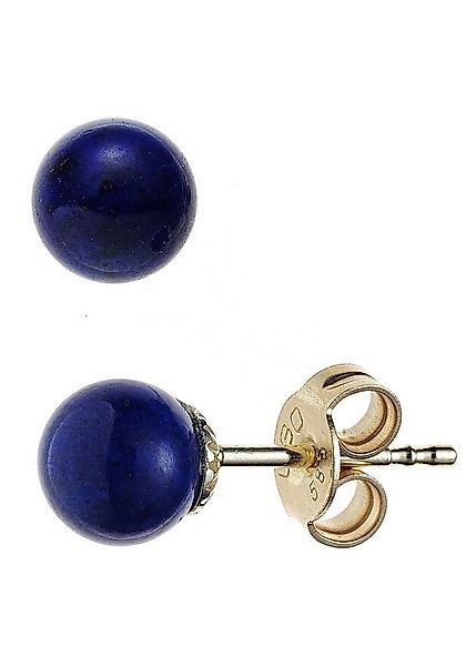 JOBO Paar Ohrstecker, 585 Gold mit Lapislazuli günstig online kaufen