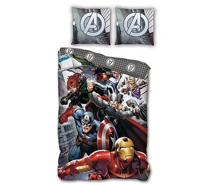 MARVEL Bettwäsche Marvel Avengers der Film Bettwäsche Set, Mikrofaser, Bett günstig online kaufen
