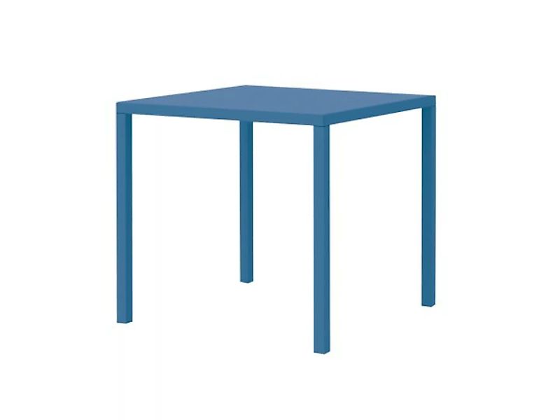 Quadratischer Gartentisch Quatris 90x90x75 cm blau günstig online kaufen