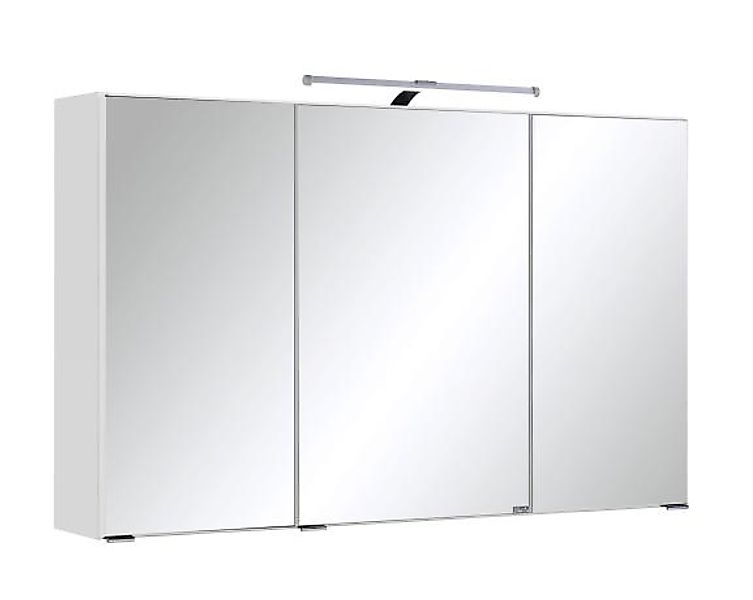 Spiegelschrank 100 inkl LED Beleuchtung Bologna von Held Möbel Weiß günstig online kaufen
