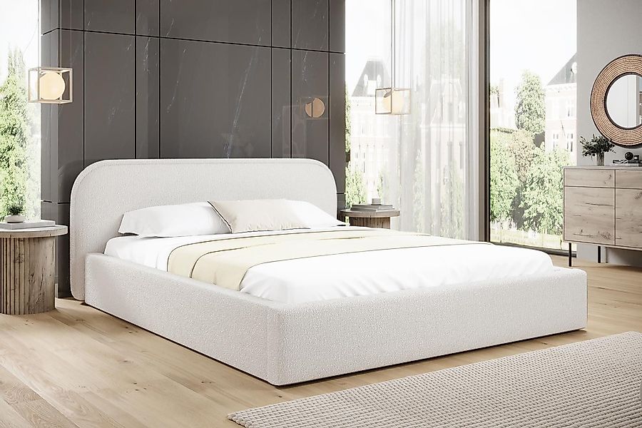 Compleo Polsterbett Bequemes Bett, Designerbett, Minimalistisches günstig online kaufen