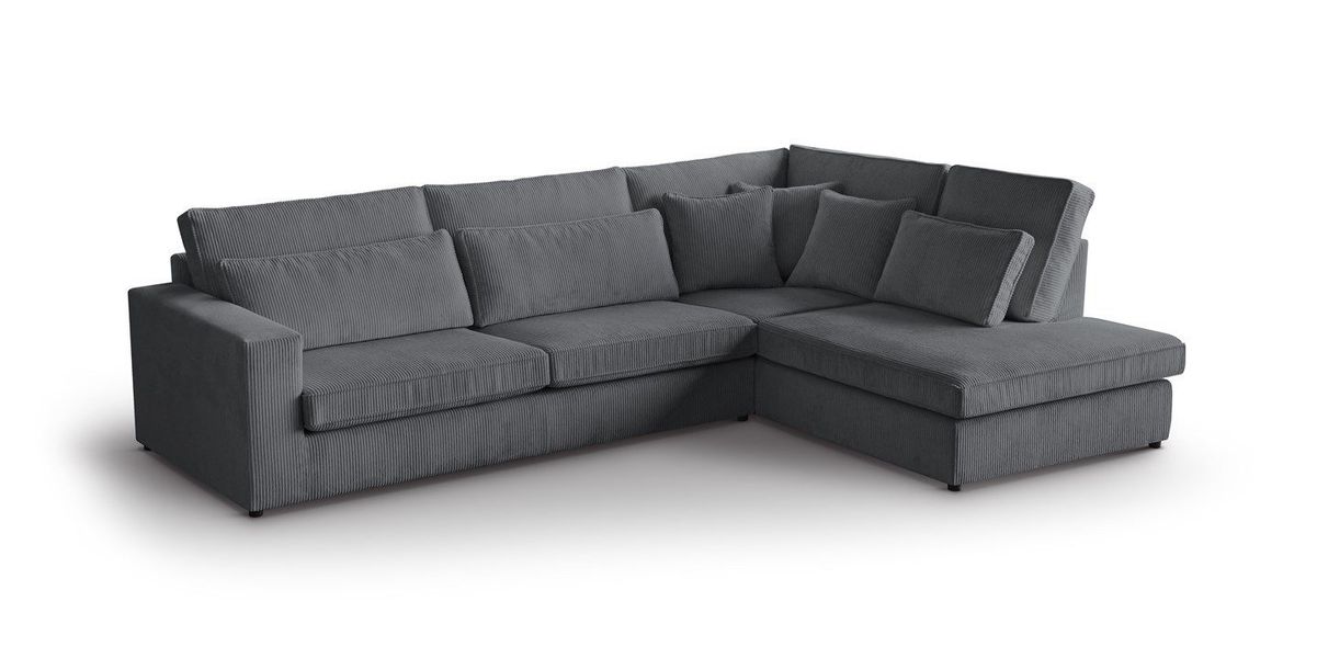 Beautysofa Ecksofa mit dekorativen Kissen PARMA, günstig online kaufen