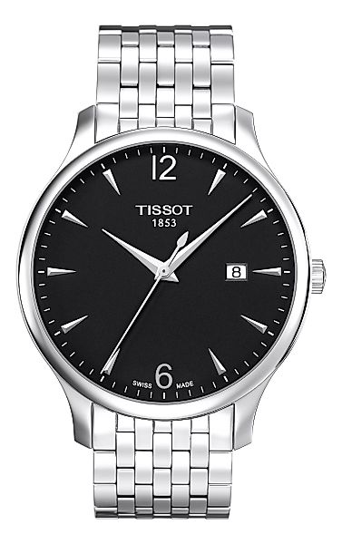 Tissot TRADITION Quartz, Gent silver/black T063.610.11.057.00 Herrenuhr günstig online kaufen