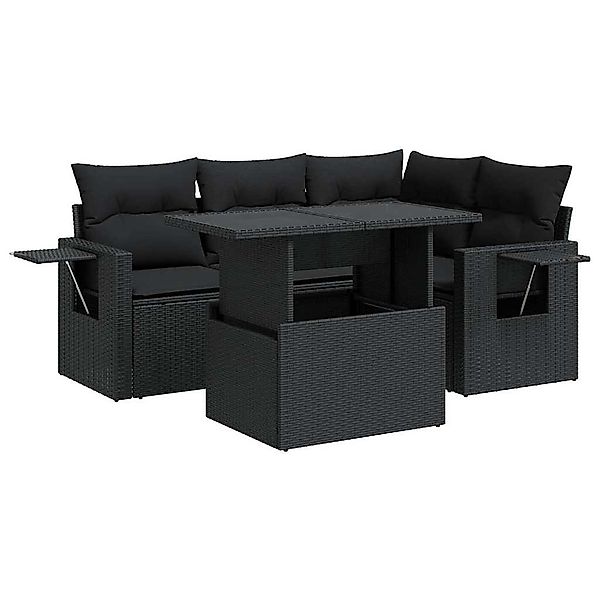 vidaXL Gartenlounge-Set 5-tlg. Garten-Sofagarnitur mit Kissen günstig online kaufen