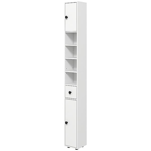 kleankin Badezimmerschrank schmal, Hochschrank Toilettenschrank mit Schubla günstig online kaufen
