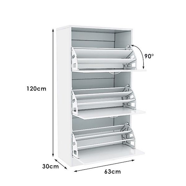 SONNI Schuhschrank Schuhbank, weiß,Sitzbank, 103.5 x 30 x 48 cm mit Staurau günstig online kaufen