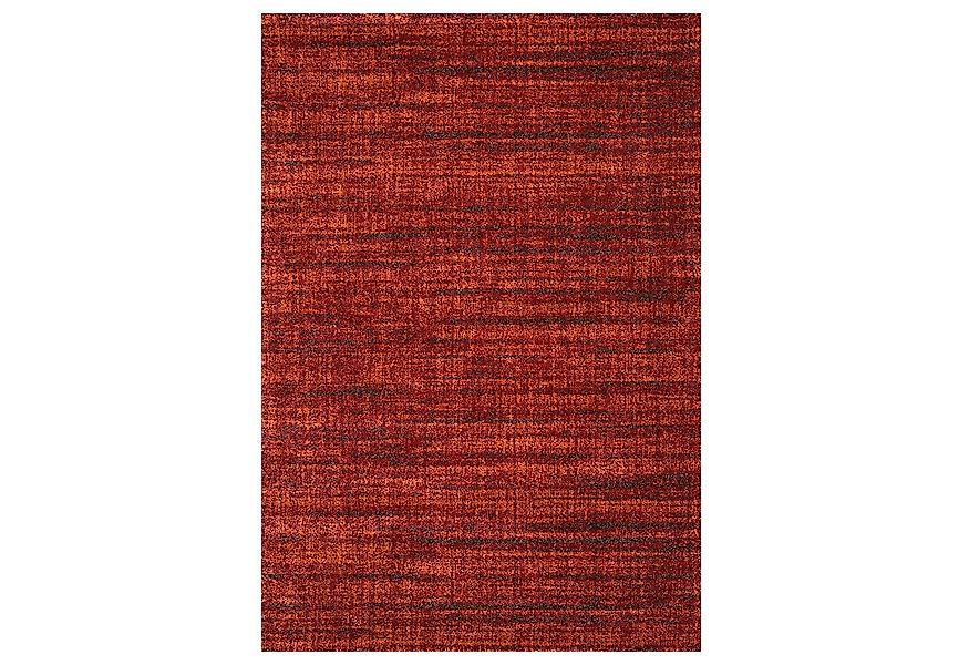 Vimoda Teppich Wohnzimmerteppich Rot dicht und weich, Rechteckig, Höhe: 19 günstig online kaufen