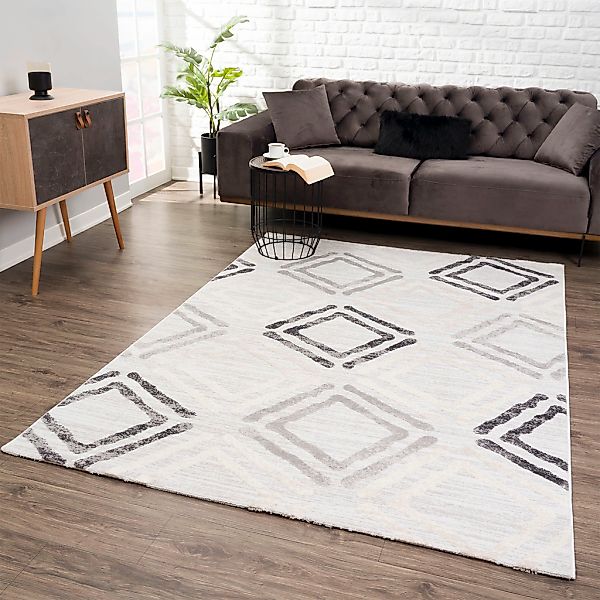 Sanat Teppich "Evra 7005" rechteckig 22 mm Höhe Wohnzimmer, Kurzflor, moder günstig online kaufen