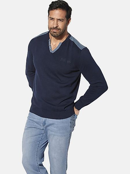 Jan Vanderstorm Strickpullover JORGIR mit Schulterbesatz günstig online kaufen