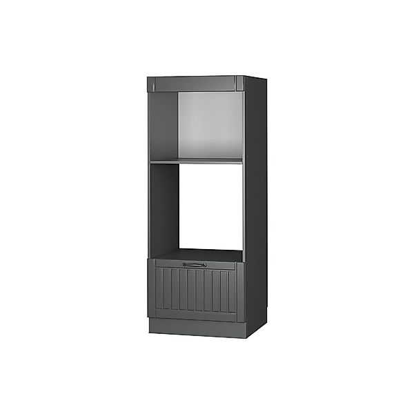 Vicco Mikrowellenumbauschrank Fame-Line, Dunkelgrau/Anthrazit, 60 cm günstig online kaufen