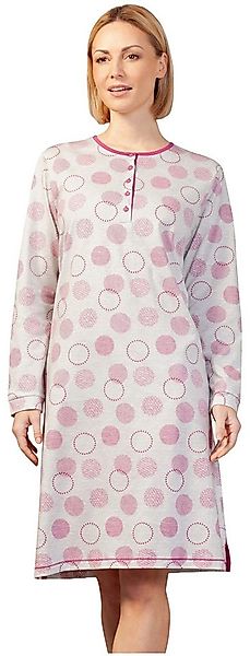 Hajo Nachthemd Damen Schlafshirt mit langem Arm (1-tlg) Baumwolle günstig online kaufen