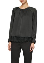 s.Oliver BLACK LABEL Langarmbluse mit leichter günstig online kaufen