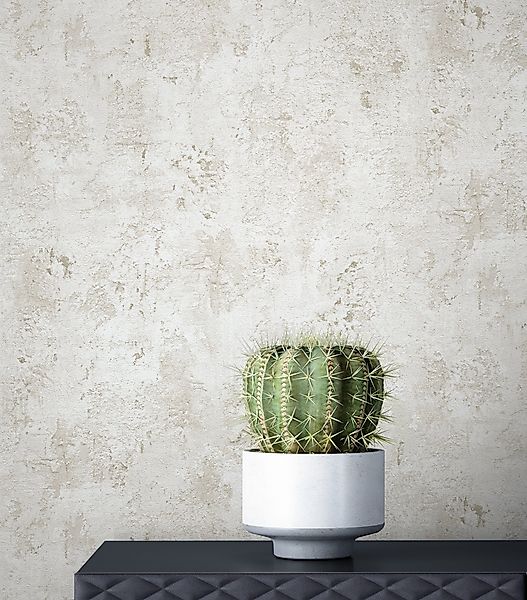 Newroom Vliestapete, Beige Tapete Industrial Beton günstig online kaufen