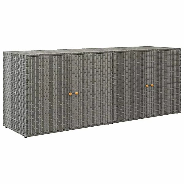vidaXL Garten-Geräteschrank, Gartenschrank Grau 198x55,5x80 cm günstig online kaufen