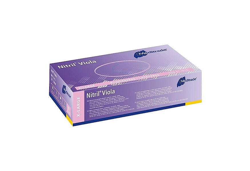 MediTrade Nitril-Handschuhe Meditrade - Einmalhandschuhe Nitril Violia - vi günstig online kaufen