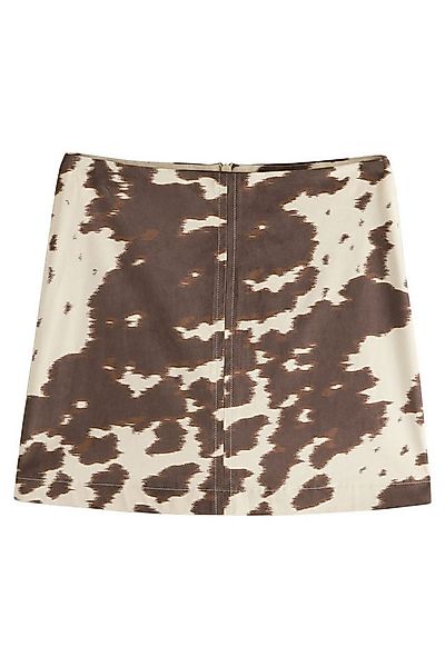 Next Minirock Minirock mit Kuh-Print aus Kunstveloursleder (1-tlg) günstig online kaufen