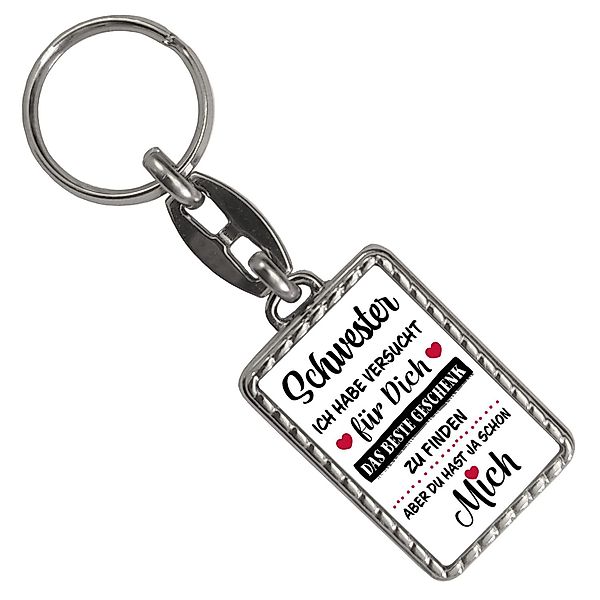 speecheese Schlüsselanhänger Schwester das beste Geschenk günstig online kaufen