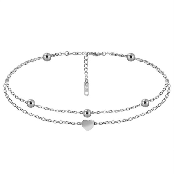 Kim Johanson Fußkette Heart, aus Edelstahl, günstig online kaufen