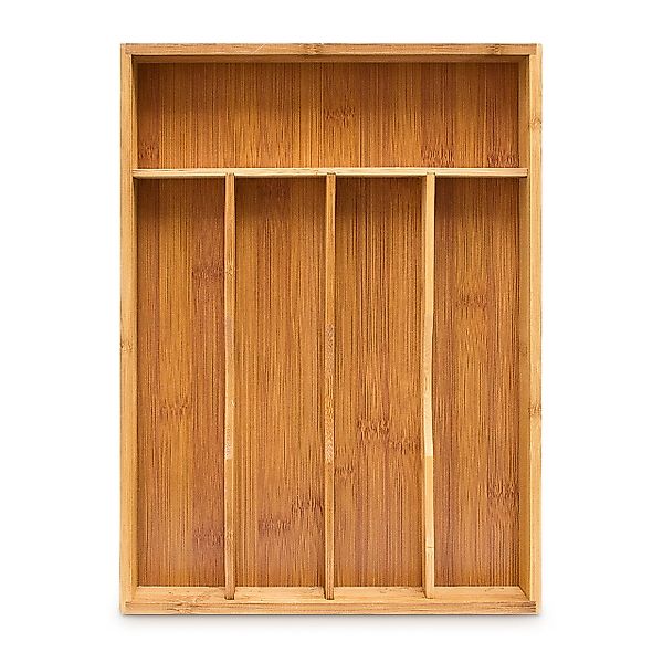 relaxdays Besteckkasten Bambus 34x25x4,5cm günstig online kaufen