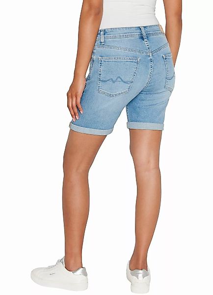 Pepe Jeans Damen Short SLIM SHORT MW - Slim Fit - Blau - Blue Denim günstig online kaufen