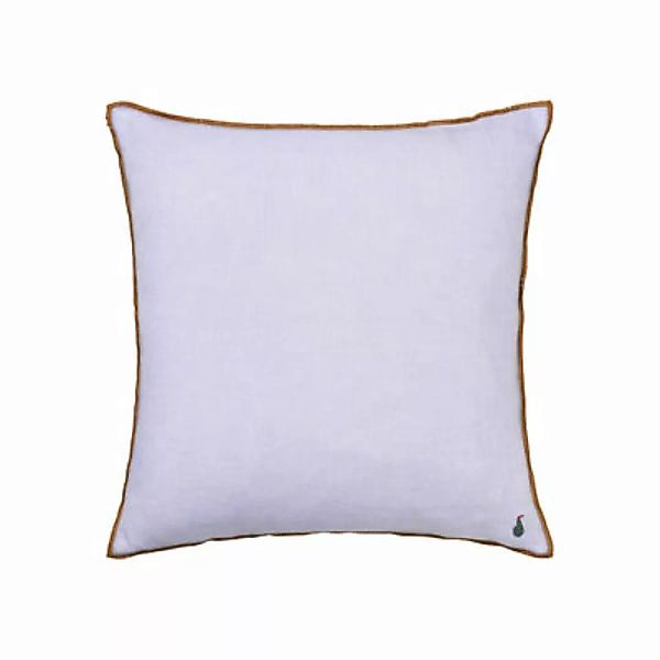 Kissen Contrast textil violett / 40 x 40 cm - Leinen - Ferm Living - Violet günstig online kaufen