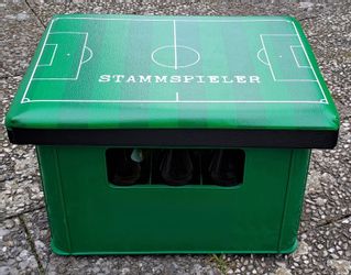 BURI Sitzauflage Bierkastensitz Fußball Getränkekistensitz Sitzkissen günstig online kaufen